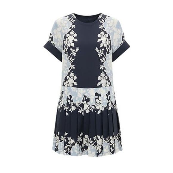 TUCKERNUCK Blue Fog Pleated Liza Dress Size XL NWT Retail $268 Tuckernuck - Picture 8 of 8